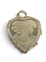 Pendant Mandile 1922 Woman Cammei  in Silver Conchiglia 2MCICM240